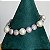 Pulseira cravejada zircônias na cor cristal e pérolas shell 19cm de comprimento com banho de ródio branco - Imagem 12