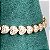 Pulseira riviera em formato de mini corações cravejados com zircônias na cor cristal 18cm de comprimento com banho de ouro 18k - Imagem 14