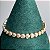 Pulseira riviera em formato de mini corações cravejados com zircônias na cor cristal 18cm de comprimento com banho de ouro 18k - Imagem 9