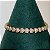 Pulseira riviera em formato de mini corações cravejados com zircônias na cor cristal 18cm de comprimento com banho de ouro 18k - Imagem 6