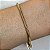 Pulseira maleável malha roliça com banho de ouro 18k - Imagem 2