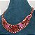 Colar riviera festa cravejado com zircônias (em tons de vermelho e rosa) com banho de ouro 18k - Imagem 10