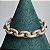 Pulseira de elos cravejados com zircônias na cor cristal 19cm de comprimento com banho de ouro 18k - Imagem 9
