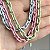 Tornozeleira de elos esmaltados candy colors (rosa, azul ou verde) com banho de ouro 18k - Imagem 4