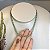 Colar Elos Portugueses Esmaltados (Verde Musgo) com Banho de Ouro 18k - Imagem 1