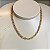 Colar Elos Duplos Lisos 4mm com Banho de Ouro 18k - Imagem 2