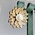 Brinco flor com pérola shell cravejada com zircônias na cor cristal com banho de ouro 18k - Imagem 15
