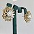 Brinco flor com pérola shell cravejada com zircônias na cor cristal com banho de ouro 18k - Imagem 16