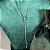Colar Longo 75cm com Pingente de Borboleta Arabesco Média Cravejado com Zircônias Cristal e Azul com Banho de Ródio Branco - Imagem 9