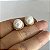 Brinco de pérola shell cravejado 1 fileira zircônias cristal com banho de ouro 18k - Imagem 7