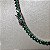 Colar riviera cravejada em 3 pontos com zircônias esmeralda tamanhos degradê (2mm, 3mm e 4mm) e 40cm comprimento co banho de ródio branco - Imagem 7