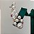 Brinco ear cuff de pérolas shell e cravejado com zircônias coloridas com banho de ouro 18k - Imagem 3