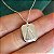 Colar com pingente medalha "Nossa Senhora Aparecida" em PRATA 925 - Imagem 1