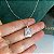 Colar com pingente medalha "Nossa Senhora Aparecida" em PRATA 925 - Imagem 3