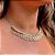 Colar com franjas com banho de ouro 18k - Imagem 4