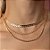 Colar choker escamas lisas com banho de ouro 18k - Imagem 2