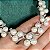 Colar pérolas shell e zircônias na cor cristal com banho de ródio branco - Imagem 9