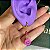 Brinco argola com pingente smile e jade pink com banho de ouro 18k - Imagem 2