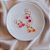 Brinco argola com pingente smile e jade pink com banho de ouro 18k - Imagem 3
