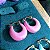 Brinco argola esmaltada (pink, lilás, verde água ou verde militar) com banho de ouro 18k - Imagem 7