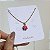 Colar liso com pingente de flor colorida (rosa e laranja ou branca e amarela) com banho de ouro 18k - Imagem 9