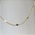 Colar choker mini corações chapeados lisos com banho de ouro 18k ou ródio branco - Imagem 7