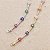 Pulseira riviera florzinhas coloridas em prata 925 com banho de ouro 18k - Imagem 9