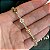 Pulseira riviera florzinhas coloridas em prata 925 com banho de ouro 18k - Imagem 6