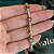 Pulseira riviera florzinhas coloridas em prata 925 com banho de ouro 18k - Imagem 8
