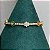 Pulseira riviera florzinhas coloridas em prata 925 com banho de ouro 18k - Imagem 1