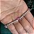 Pulseira riviera corações pink com banho de ródio branco - Imagem 2