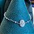 Pulseira medalha "Nossa Senhora das Graças" com zircônias em prata 925 com banho de ródio branco - Imagem 3