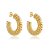 Brinco argola mola lisa com banho de ouro 18k ou ródio branco - Imagem 11