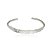 Pulseira bracelete martelado liso com banho de ouro 18k ou ródio branco - Imagem 13
