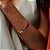 Pulseira bracelete martelado liso com banho de ouro 18k ou ródio branco - Imagem 2