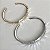 Pulseira bracelete martelado liso com banho de ouro 18k ou ródio branco - Imagem 9
