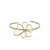 Pulseira bracelete acetinado com detalhe flor com banho de ouro 18k ou ródio branco - Imagem 14