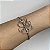 Pulseira bracelete acetinado com detalhe flor com banho de ouro 18k ou ródio branco - Imagem 4
