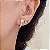 Brinco argola esmaltada (lavanda/ lilás, amarelo, azul, pink ou verde) cravejada com zircônia com banho de ouro 18k ou ródio branco - Imagem 7