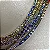 Colar riviera cravejado com zircônias coloridas (rainbow) com espessura 2 mm e comprimento 39cm em prata 925 com banho de ouro 18k ou ródio branco - Imagem 5