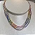 Colar riviera cravejado com zircônias coloridas (rainbow) com espessura 2 mm e comprimento 39cm em prata 925 com banho de ouro 18k ou ródio branco - Imagem 1