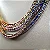 Colar riviera cravejado com zircônias coloridas (rainbow) com espessura 2 mm e comprimento 39cm em prata 925 com banho de ouro 18k ou ródio branco - Imagem 2