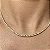 Colar riviera cravejado com zircônias na cor cristal com espessura 2 mm e comprimento 39cm em prata 925 com banho de ouro 18k ou ródio branco - Imagem 5