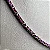 Colar riviera cravejado com zircônias (cor magenta ou esmeralda) com espessura 2 mm e comprimento 39cm em prata 925 com banho de ródio branco - Imagem 5