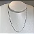 Colar riviera cravejado com zircônias na cor cristal com espessura 2 mm e comprimento 45cm em prata 925 com banho de ouro 18 ou ródio branco - Imagem 1