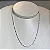 Colar riviera cravejado com zircônias na cor cristal com espessura 2 mm e comprimento 45cm em prata 925 com banho de ouro 18 ou ródio branco - Imagem 4