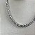 Colar riviera cravejado com zircônias na cor cristal com espessura 3 mm e comprimento 39cm com banho de ouro 18k ou ródio branco - Imagem 7