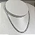 Colar riviera cravejado com zircônias na cor cristal com espessura 3 mm e comprimento 39cm com banho de ouro 18k ou ródio branco - Imagem 8