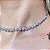 Colar riviera mini florzinhas cravejadas com zircônias na cor cristal fecho deslizante com banho de ródio branco - Imagem 13