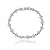 Pulseira riviera uva cravejada em 4 pontos com zircônias na cor cristal de espessura 3mm e comprimento 18m com banho de ouro 18k ou ródio branco - Imagem 10